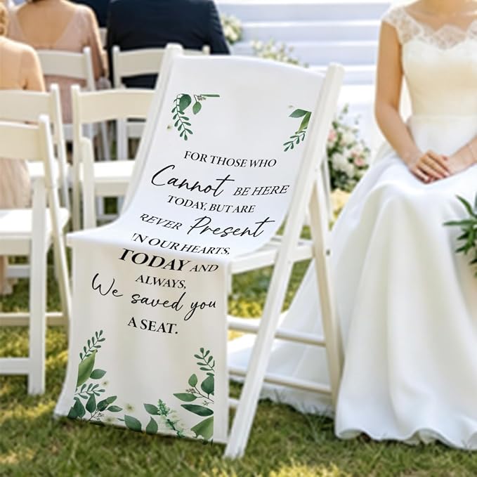 In Loving Memory Wedding Chair Sign- Floral Memorial Reserved Sgns - Image 6