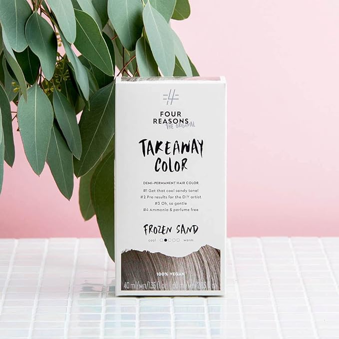 Four Reasons Original Takeaway Color - Frozen Sand – 8.23 Cool Sand - Demi-Permanent Hair Color - Ammonia-Free and Fragrance-Free Hair Dye - 100% Vegan & Cruelty Free