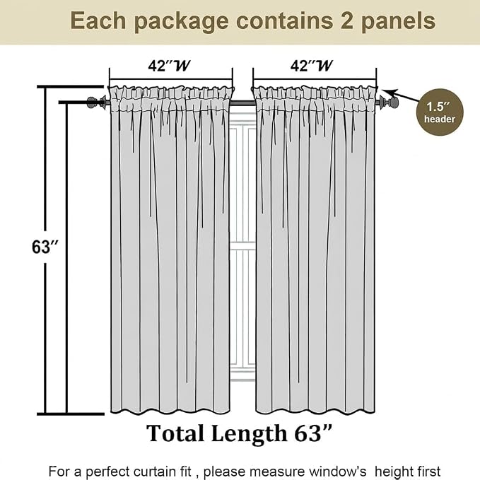 Purple and Black Curtains for Living Room 63 Inch Length Ombre Curtains 2 Panel - Image 3
