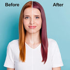 Deep Wine Red Hair Color Shampoo, 16.9 FL Oz, Semi-Permanent, Ammonia-Free, 30 Day Lasting, Gray Hair Coverage