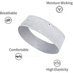 TERSE Headbands for Women Trendy Cherry Print - Non Slip Head Bands Soft Fabric Hair Bands for Workout Yoga Running Sport - Wide Thick Hair Wrap for Girls