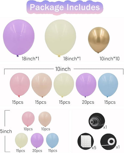 Pastel Balloon Garland Arch Kit - Image 2