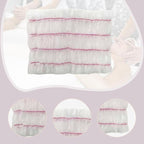 100Pcs SPA Facial Headbands SPA Makeup Headbands Skincare Hair Bands Makeup Head Wraps for Bath Home Showering Personal Use, White Pink