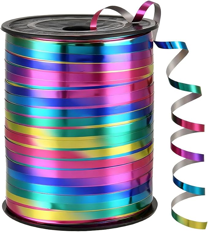 Rainbow Ribbon, 500 Yard Curling Ribbon by LACNNY