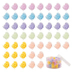 50 PCS Mini Hair Claw Clips， Bangs Strong Grip Multifunction Clamp Clips. (Jelly color)