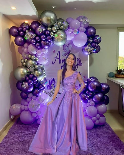 AIOZX Purple Latex Balloon Set - Image 4