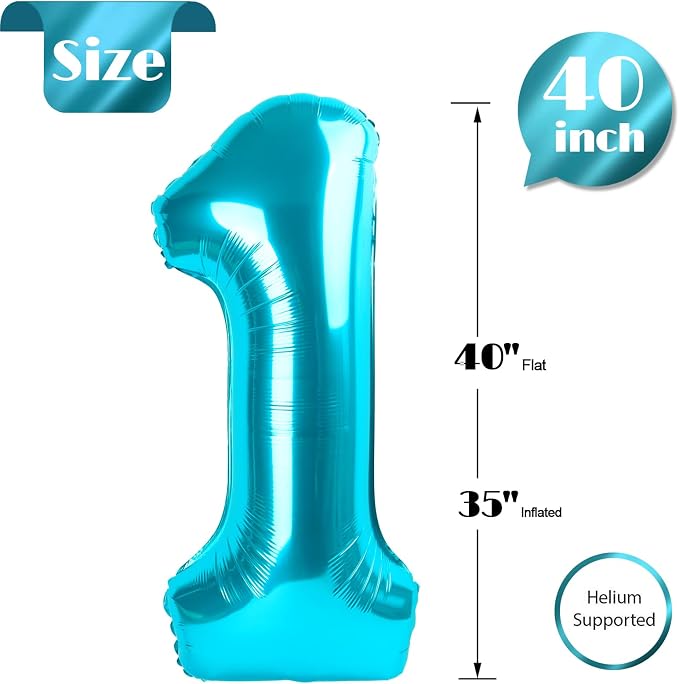 LightBlue 1 Balloon - Image 5