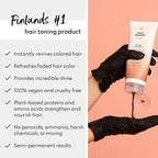 FOUR REASONS Color Mask - Bronze - (27 Colors) Toning Treatment, Color Depositing Conditioner, Tone & Enhance Color-Treated Hair - Semi Permanent Hair Dye, Vegan and Cruelty-Free, 6.76 fl oz