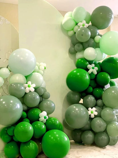 FOTIOMRG Green Balloons 12 inch, 50 Pack Green Latex Party Balloons Helium - Image 8