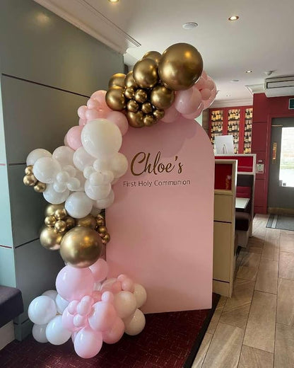 Pink and Gold Balloon Arch Kit, 18 12 10 5 Inch Different Size Balloons - Image 6