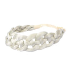 DIGUAN Hollow out Synthetic Hair Braided Headband Hairpiece Women Girl Beauty accessory for Women (Light Ash Blonde)