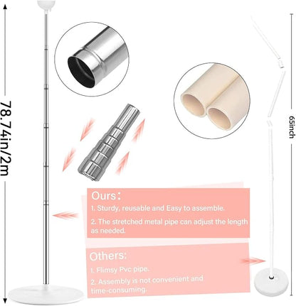 2 Sets Rose Gold Balloon Column Stand Kit - Image 3