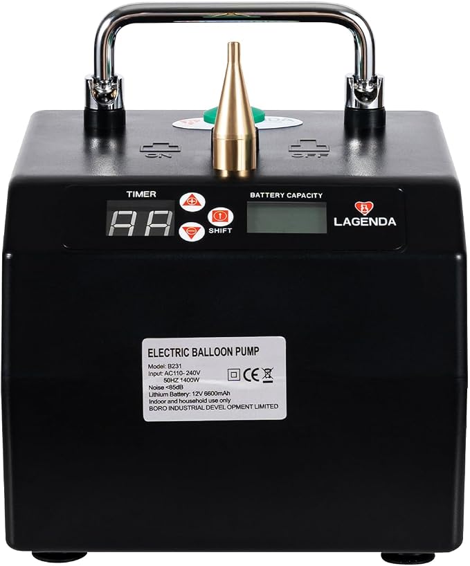 Electric Balloon Pump, 120W Portable Electric Air Balloon Pump Low Noise by Unknown