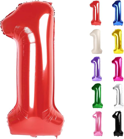 Red Number 1 Balloon 40 Inch by IWERP