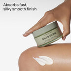 Salt & Stone Body Cream – Bergamot & Hinoki | Hydrating Formula with Seaweed Extracts, Spirulina & Squalane | Deep Hydration, Skin Barrier Repair & Healthy Glow | for all Skin Types (6.7 fl oz)
