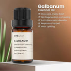 VINEVIDA Galbanum Essential Oil 10 mL - Undiluted Galbanum Oil 10 mL - Galbanum Candle Oil Scent - DIY Candle Scents for Candlemaking - 10 mL Essential Oil for Soap Making Safe for Skin