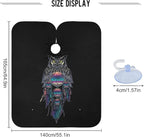 ALAZA Owl Dreamcatcher Barber Cape for Men Women, Waterproof Haircut Apron Beard Shaving Bib Hair Cutting Cloth 55 x 65 Inch