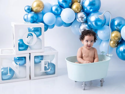 First Birthday Decoration for Baby Boy or Girl, Balloon 'ONE' Boxes for 1st - Image 6