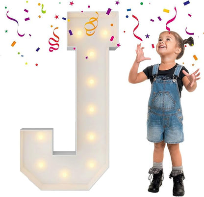 3FT Marquee Light Up Letters, Large Marquee Letters, Mosaic Balloon Frame by MerryMosaics