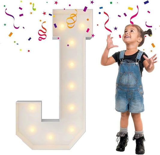3FT Marquee Light Up Letters, Large Marquee Letters, Mosaic Balloon Frame by MerryMosaics