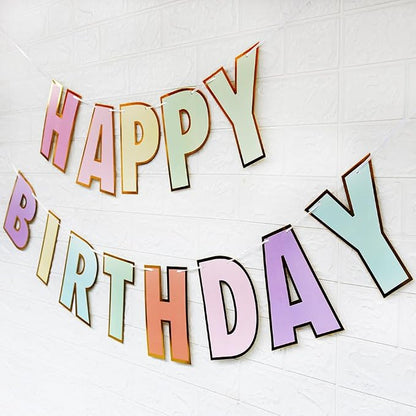 Happy Birthday Banner Birthday Party Supplies Garland Decorations Birthday - Image 2