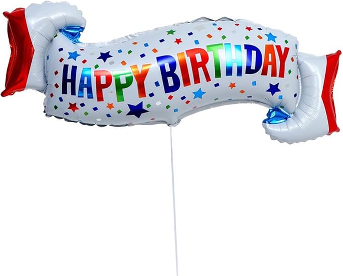 Happy Birthday Balloons Colorful Birthday Balloon Banner - Image 5