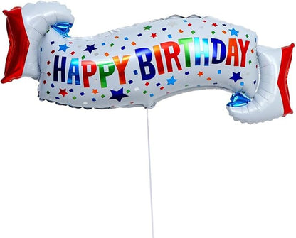 Happy Birthday Balloons Colorful Birthday Balloon Banner - Image 5