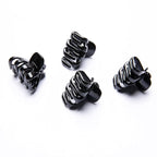 Cobahom 12 Pack Small Hair Claw Clips 1.2 Inch Plastic Hair Clips for Thin Hair No-Slip Mini Hair Clips Hair Styling Accessories for Women and Girls (Black)