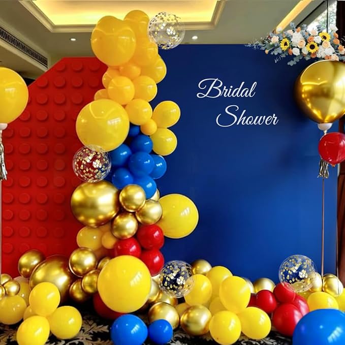 Red Blue Yellow Balloons Garland Arch Kit - Image 7