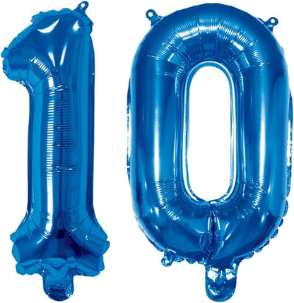 Number 10 Balloon Foil Mylar Balloons by YPSelected