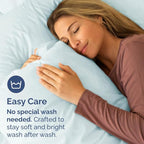 Queen Pillow Cases - 4 Pack - Super Soft Pillowcase Covers - Envelope Enclosure - Hotel Quality Pillow Protectors - Wrinkle Free, Shrink and Stain Resistant - Machine Washable - 20" x 30" (Ice Blue)
