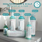 GIRL+HAIR Clear and Refresh Set, Refresh Plus Aloe Vera, Biotin, Apple Cider Vinegar Hair Rinse Removes Scalp Buildup, No Sulfates