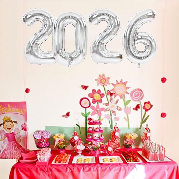 TONIFUL 2026 Graduation Balloons 40 Inch Number Balloons Aluminum Foil Mylar - Image 5