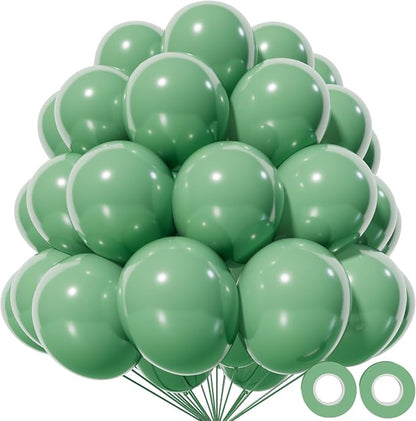 Sage Green Balloon 12 Inch by Kawkalsh