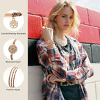 DIYDEC 10PCS Hair Ties Bracelet for Women 5 Styles Soft Braided Boho Hair Bands Elastic No Damage Hair Ties for Girls thick Thin Long Curly Hair Accessories(Beige and light coffee)