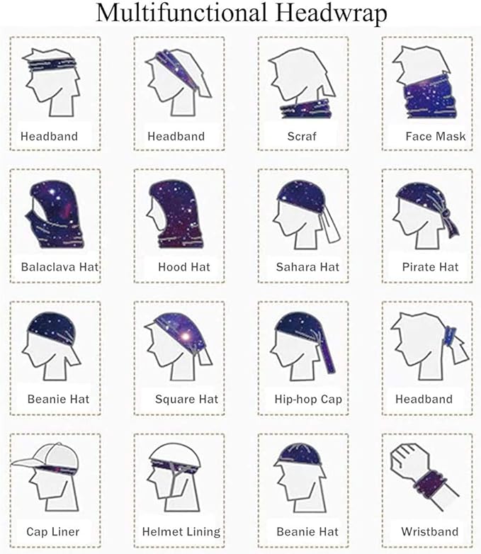 Face Mask Bandanas Neck Gaiter Headwear Magic Scarf Headband for dust Sun Wind