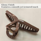 5 Inch Extra Large Claw Clips, 13 CM No Slip Glossy Jumbo Unbreakable XL Hair Clips for Thick Long Curly Hair, Big Hair Claw Clips, 2 Pack