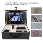 Skin Hair Scalp Detector, Skin Diagnosis Hair Analyzer 50X 200X Skin Hair Scalp Hair Follicle Detector Analyzers Microscope Skin Care Tool for Home Beauty Salon Spa