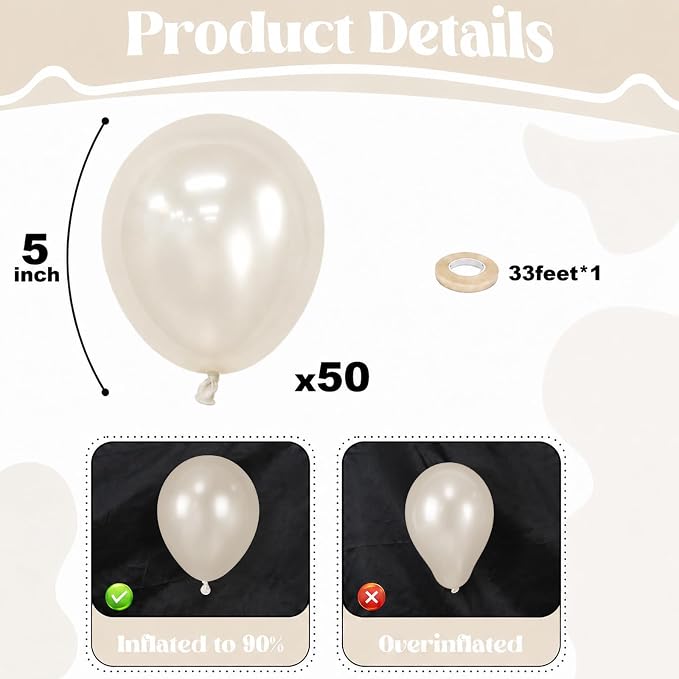 Pearl White Sand Balloons - Image 3