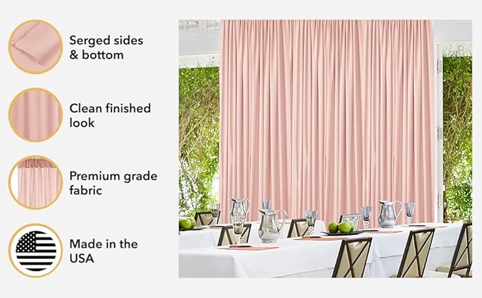 AK Trading DRAPE-5x10 Polyester Backdrop Drapes Curtains Panels - Image 9