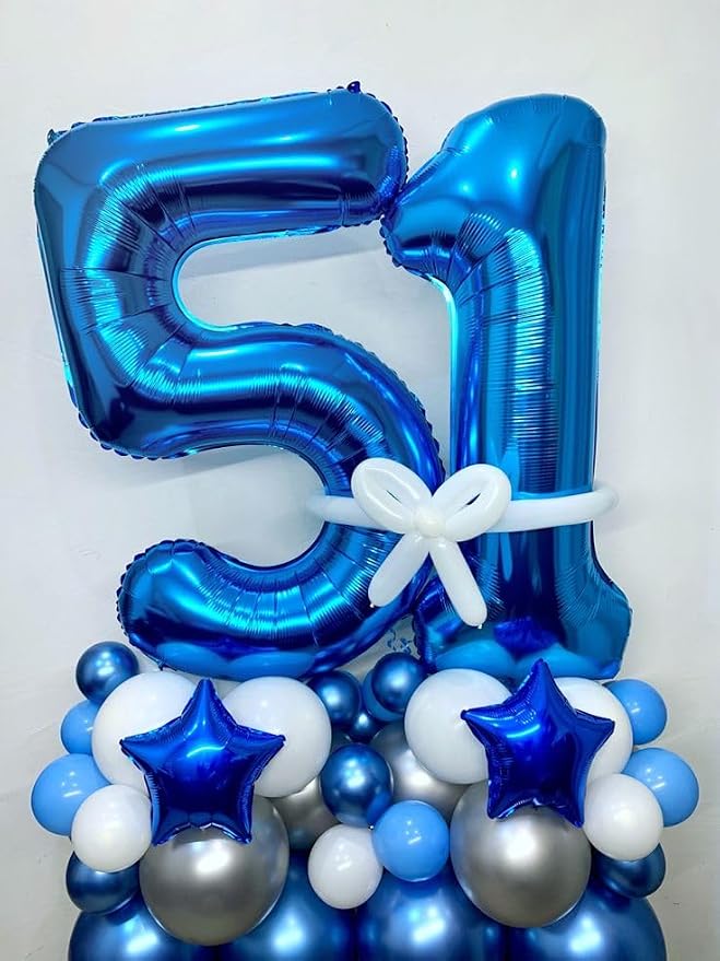 Numbers 14 Balloon 40Inch Blue Balloons - Image 4