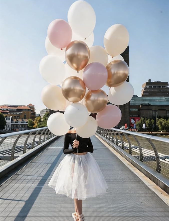 Nude Dusty Pink Balloon Set, Romantic Boho Decor - Image 9