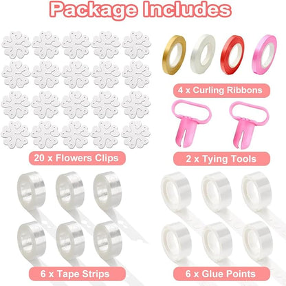 38-in-1 Balloon Arch Garland Kit, 6 Rolls 98ft Tape Strips, 6 Rolls 600 Glue - Image 2