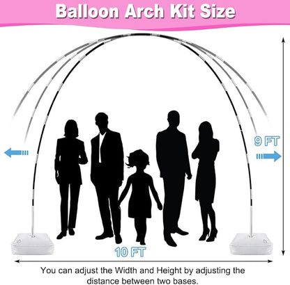 Balloon Arch Kit and Balloon Pump, 9Ft Tall & 10Ft Wide Adjustable Balloon Arch - Image 3