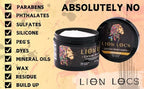 Beard Gains Lion Locs Hair Locking Dreads Moisturizer for Dreadlocks, Locks, Microlocs, Interlocks, Braidlocks, Braids, Fauxlocs, Twistlocks, or Sisterlocks (8oz) (Firm)