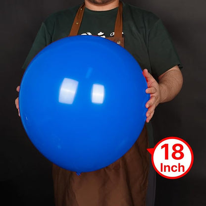 PartyWoo Royal Blue Balloons 20pcs Dark Blue Latex Helium Balloons 18 Inch | - Image 2