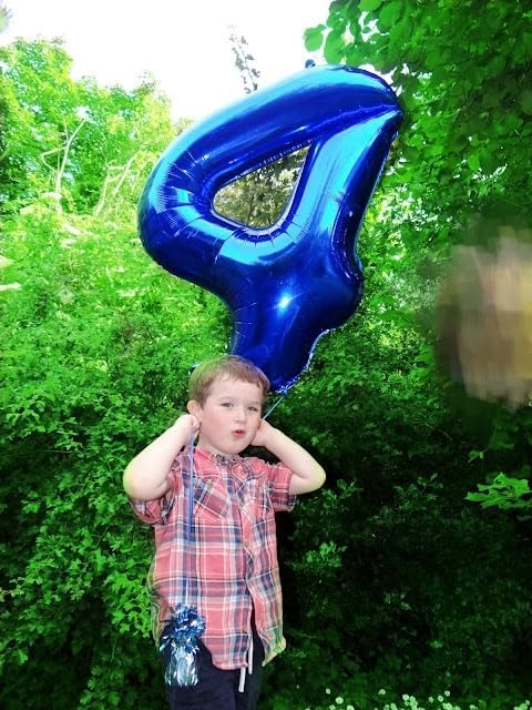 40 Balloon 40 inch Dark Blue Number Balloons - Image 2
