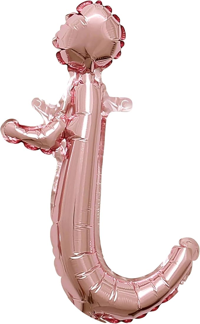 Rose Gold Script Letter "i" Shaped Foil Balloon by AmscanPartySupplies