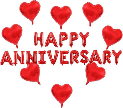 Happy Anniversary Balloon Banner Love Balloon Anniversary Party Balloon by Unknown