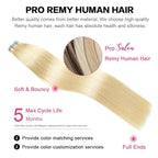 SUYYA Tape in Hair Extensions Human Hair Bleach Blonde 40g/pack 20pcs Straight Seamless Skin Weft Tape in Real Human Hair Extensions(12inch 613# Bleach Blonde)